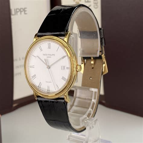 18k gold patek philippe calatrava 3944 watch|Patek Philippe Calatrava 3944J .